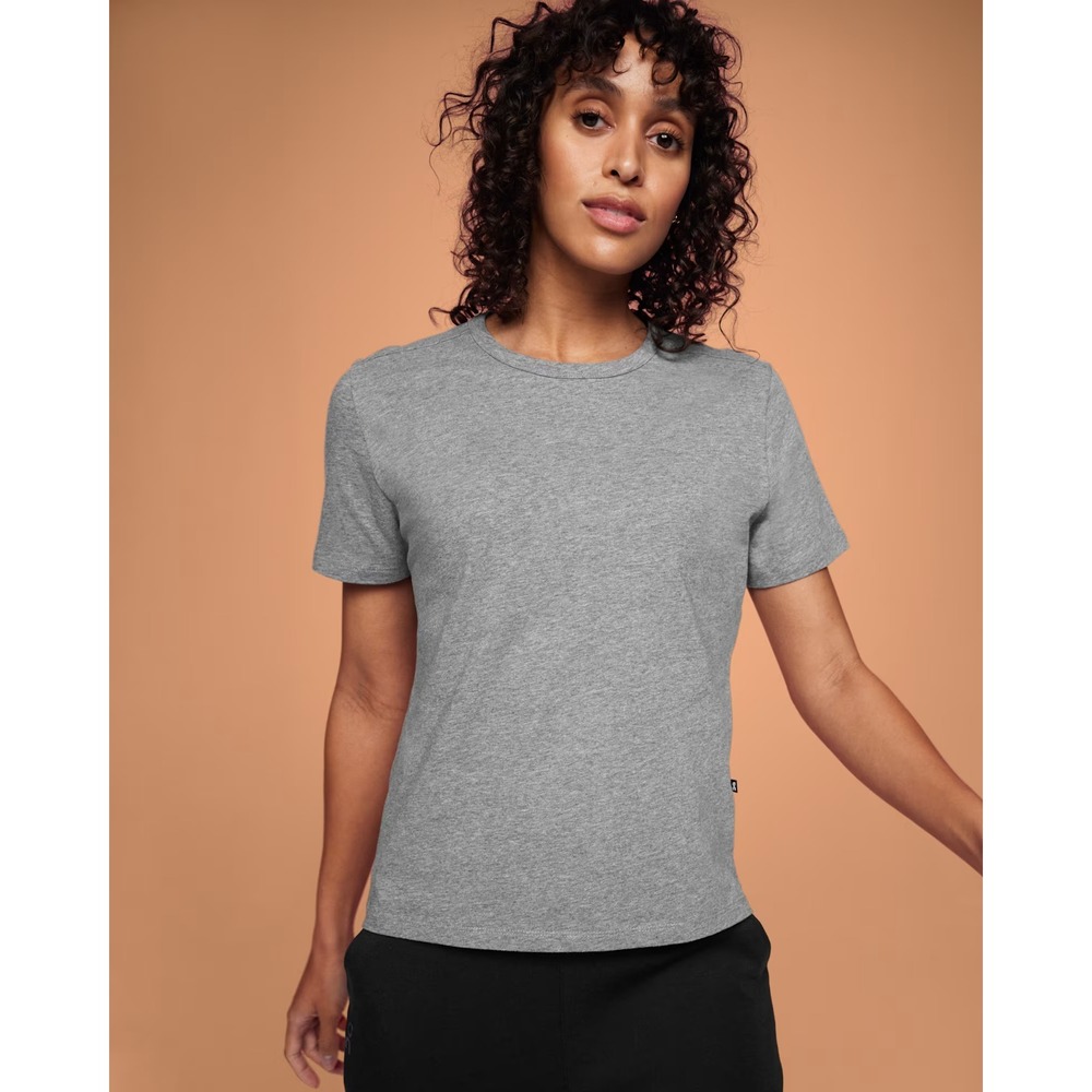 On‎ Running On-T Gray Cotton T-Shirt Size Medium